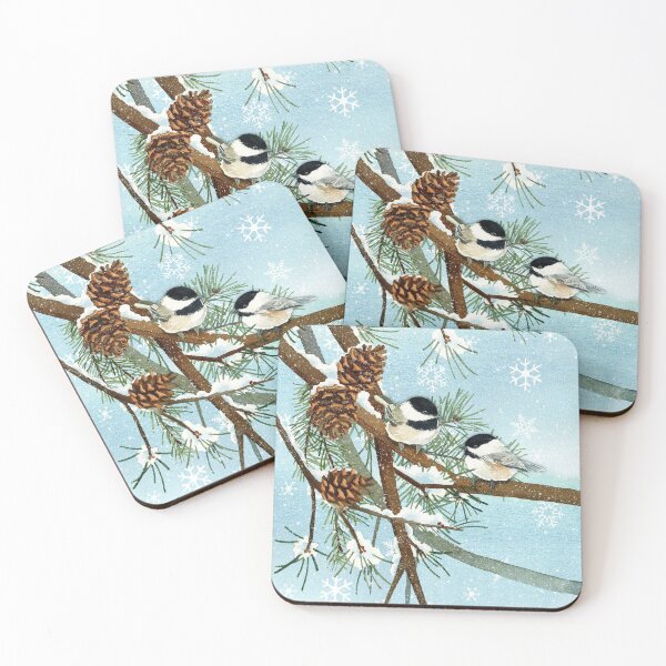 Item preview, Blue Pines and Chickadees designed and sold by Lynnea Washburn.