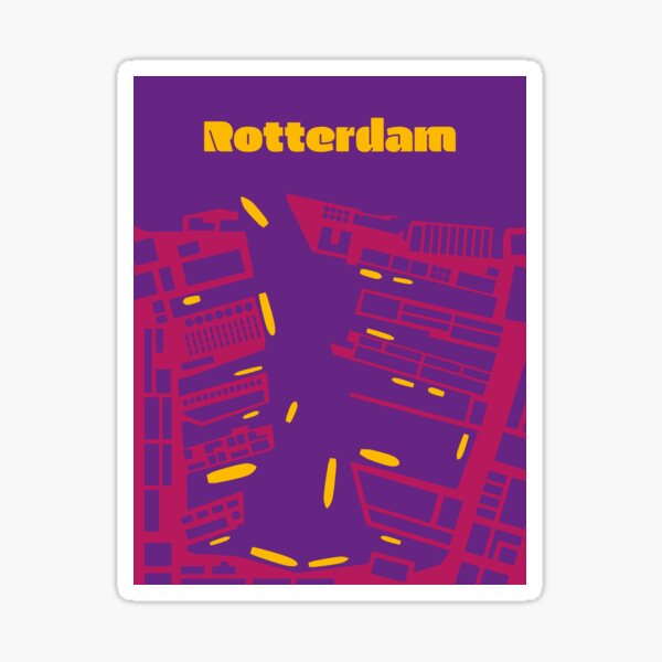 Rotterdam travel poster Sticker
