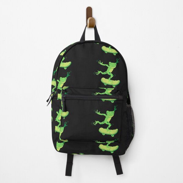 Item preview, Green Frog on skateboard designed and sold by NomadMessenger.
