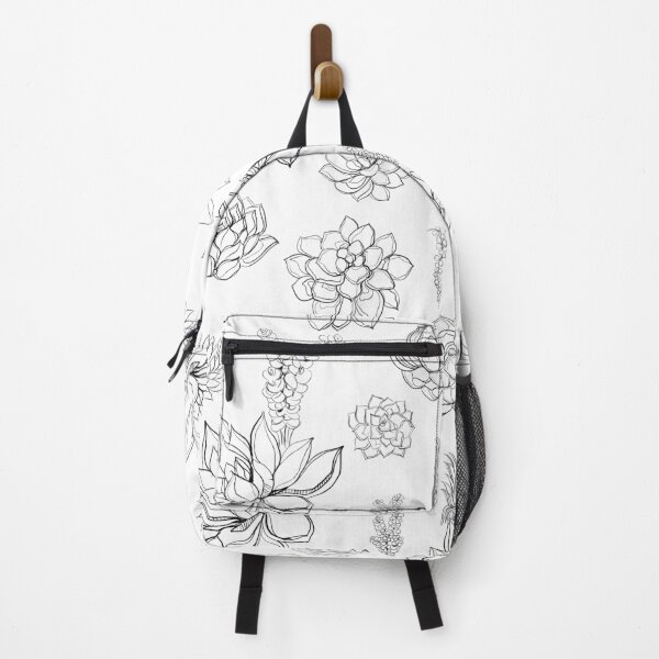 Item preview, Black and White Succulent Pattern designed and sold by adortopia.