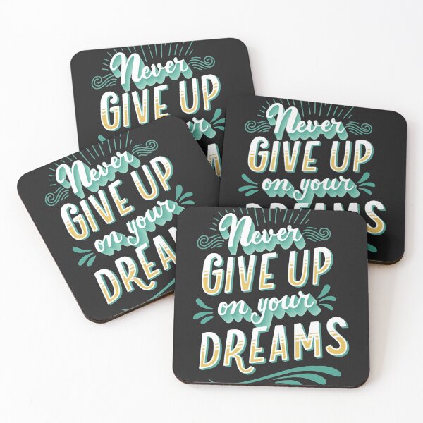 Aperçu de l'œuvre never give up on your dreams créée et vendue par designeart7.