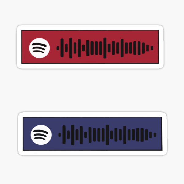 "party in the usa miley cyrus spotify code" Sticker by itsrubii | Redbubble