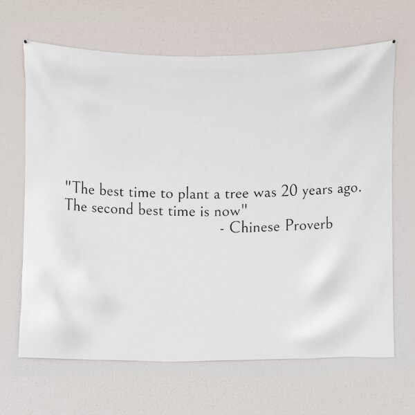 Item preview, The best time to plant a tree was 20 years ago - Chinese Proverb designed and sold by ds-4.