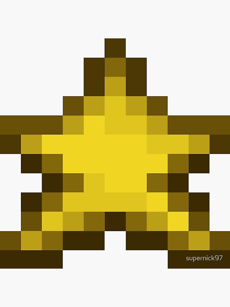 "Terraria Fallen Star" Sticker for Sale by supernick97 Redbubble