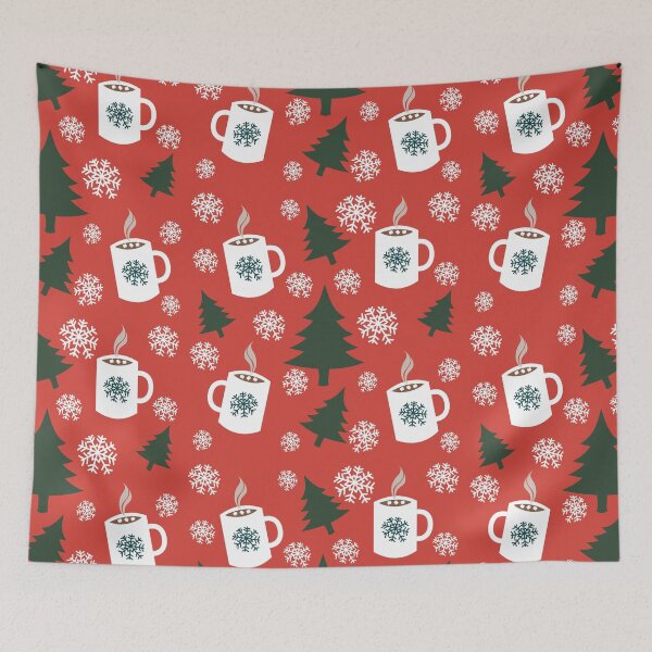 Item preview, Christmas hot cocoa Pattern  designed and sold by Heather  Hinson.