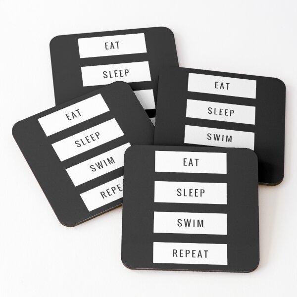 Item preview, Eat sleep swim repeat  designed and sold by ^ H12021 ^.