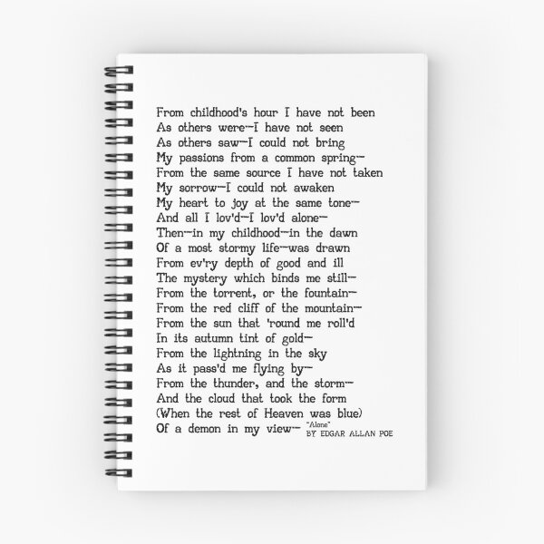 Item preview, Alone Poem by Edgar Allen Poe designed and sold by Darcy777.