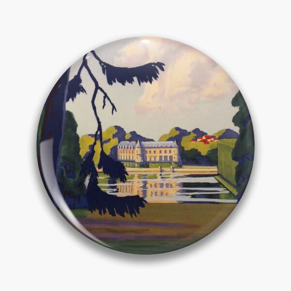 Item preview, retro rambouillet chateau parc foret vintage reclame designed and sold by CorasPosters.