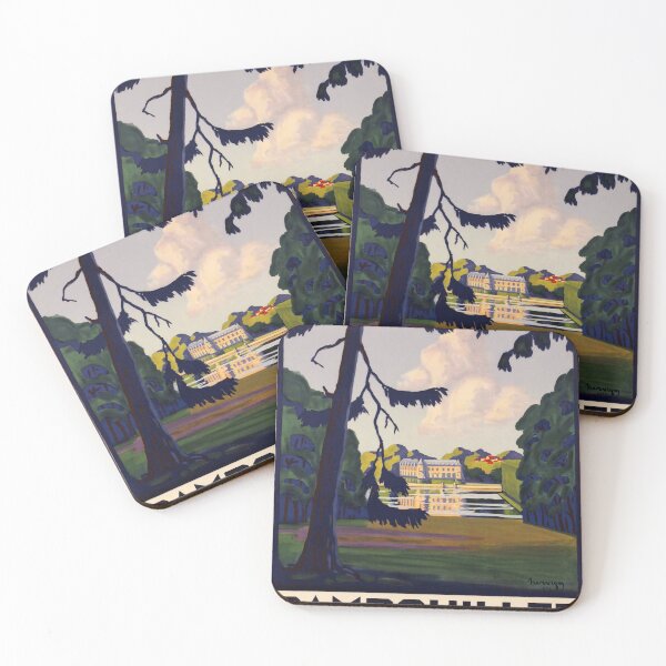Item preview, retro rambouillet chateau parc foret vintage reclame designed and sold by CorasPosters.