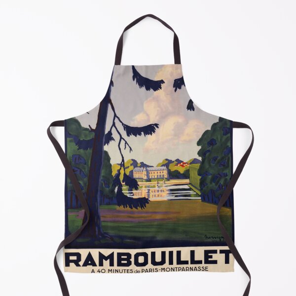 Item preview, retro rambouillet chateau parc foret vintage reclame designed and sold by CorasPosters.