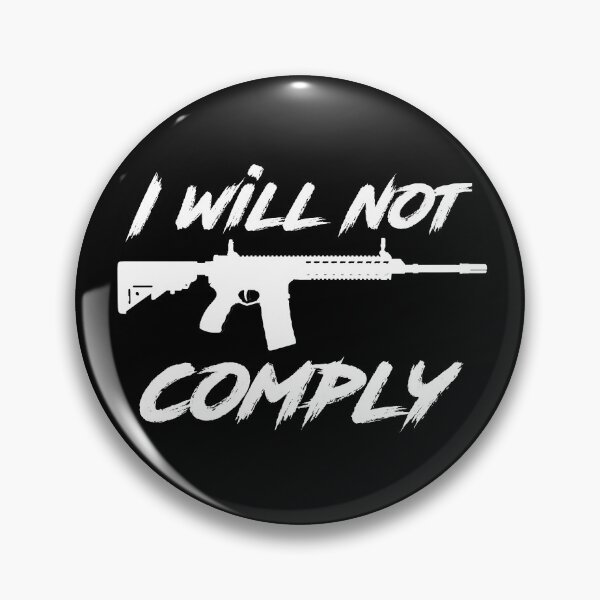 Item preview, I Will Not Comply AR-15 (Guns, 2nd Amendment) - White Graphics designed and sold by BattleMtnArmory.