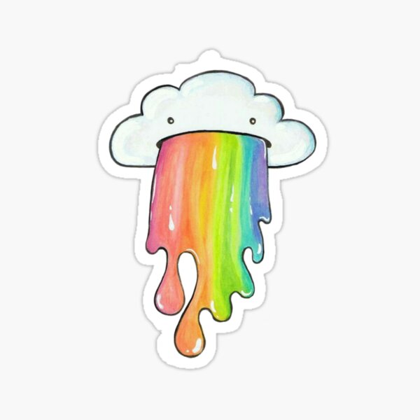 A cloud vomiting rainbows. 