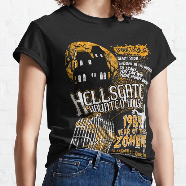 HellsGate Haunted House Retro Style Classic T-Shirt