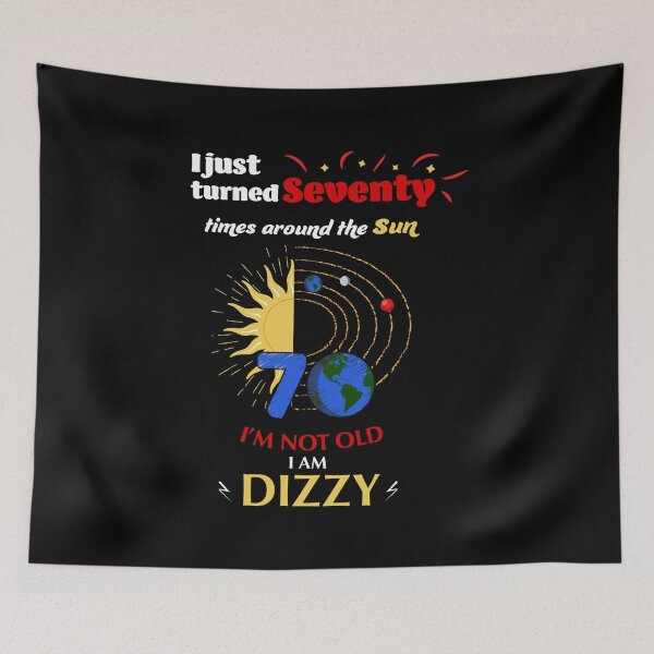 Item preview, Funny Earth Sun Milestone 70th Birthday Gift T-Shirt designed and sold by James-Kaft.
