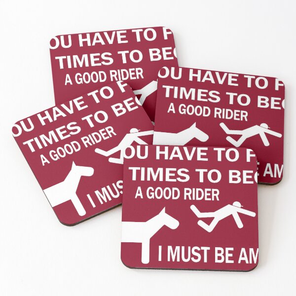 Item preview, 7 FALLS HORSE RIDING (RED) designed and sold by onemoormove.