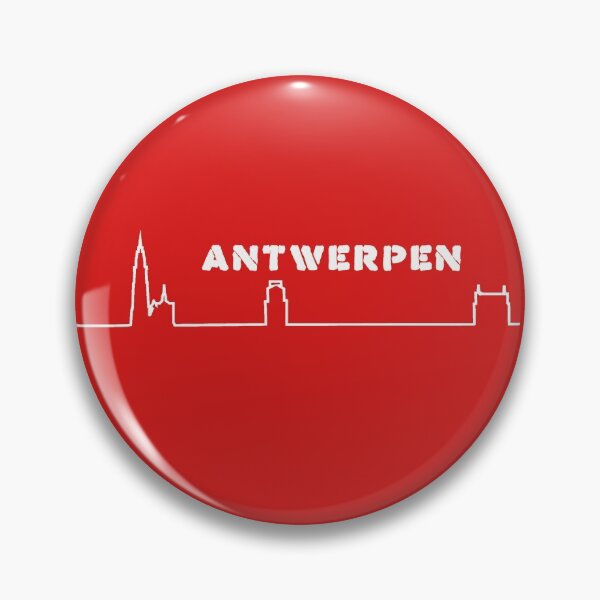 Item preview, City of Antwerp, Belgium, minimalist skyline designed and sold by RickTellon.