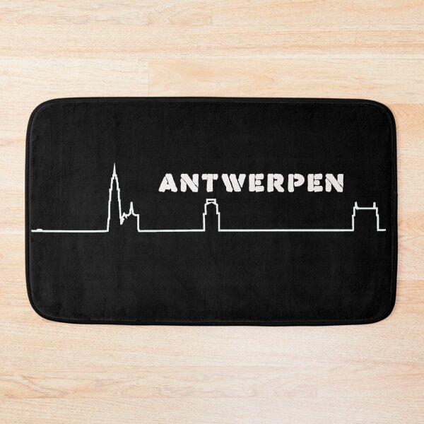 Item preview, City of Antwerp, Belgium, minimalist skyline designed and sold by RickTellon.