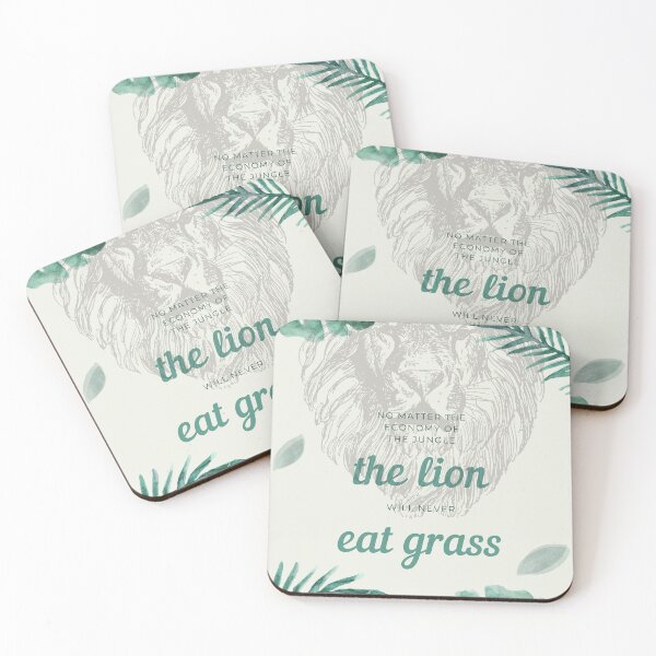 Item preview, Lions don't eat grass proverb designed and sold by Radu Matei.