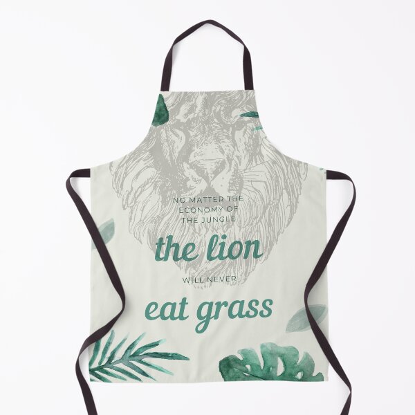 Item preview, Lions don't eat grass proverb designed and sold by Radu Matei.