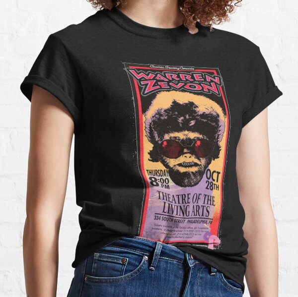 Warren Zevon Vintage Wolf Concert Poster Classic T-Shirt