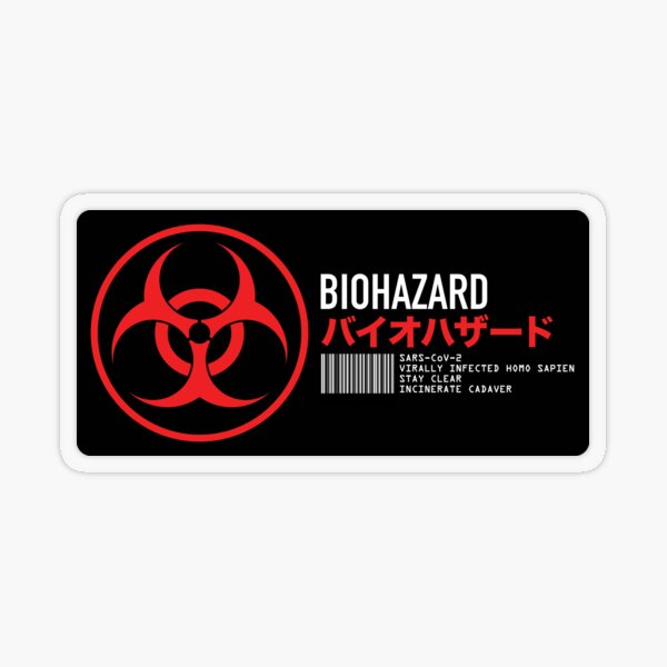 Biohazard Transparent Sticker