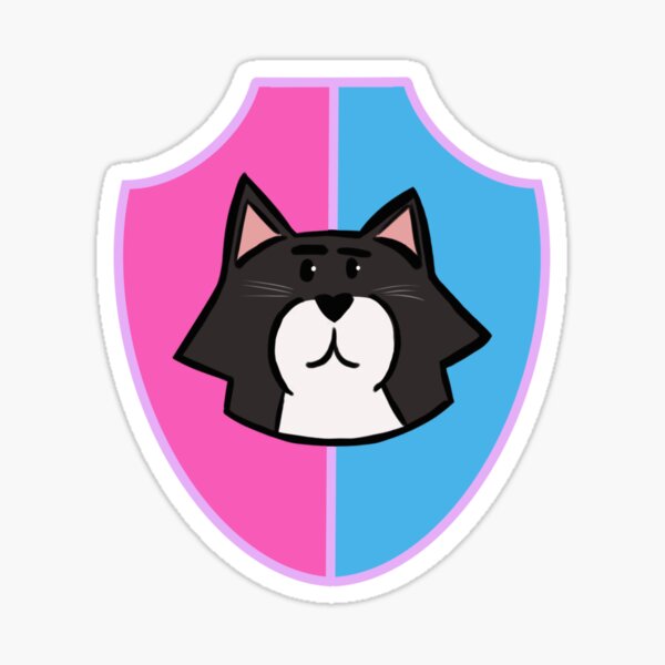 Cat Shield Logo Sticker