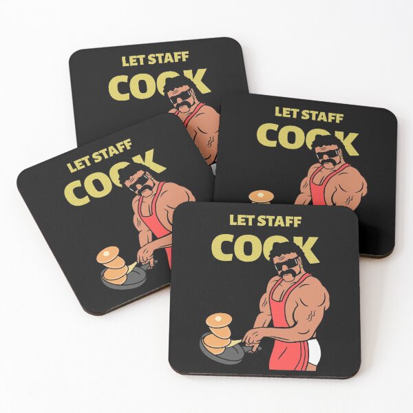 Item preview, Let staff cook Funny wrestler chef designed and sold by PunchText designs.