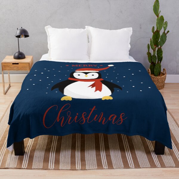 Item preview, Holiday greeting from cute Penguin wearing red hat designed and sold by Arch4Design.