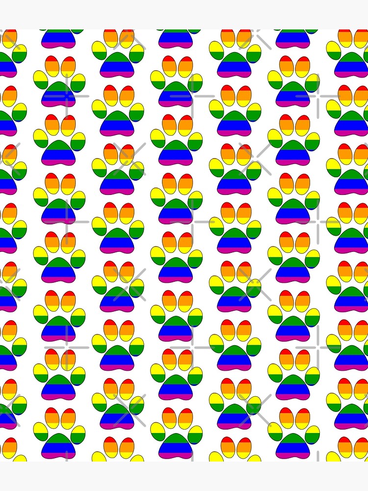LGBTQ+ Pride Paw by aunumwolf42