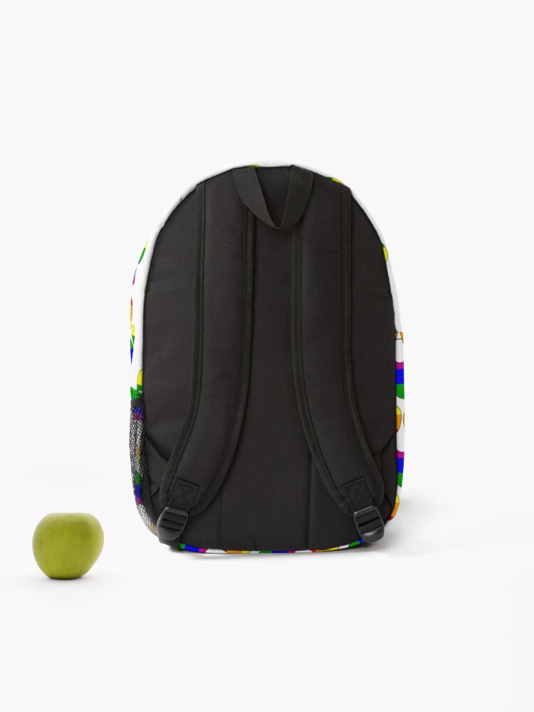 Alternate view of LGBTQ+ Pride Paw Backpack