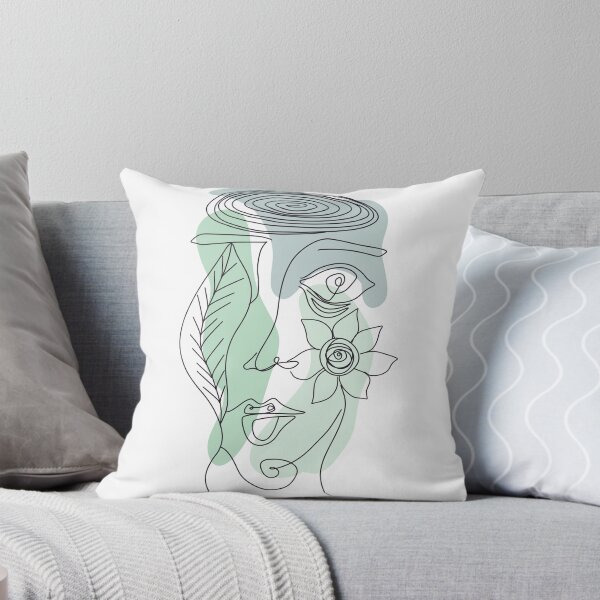 Item preview, Abstract Line Portrait Nature Plants Face designed and sold by Emily Pinto.