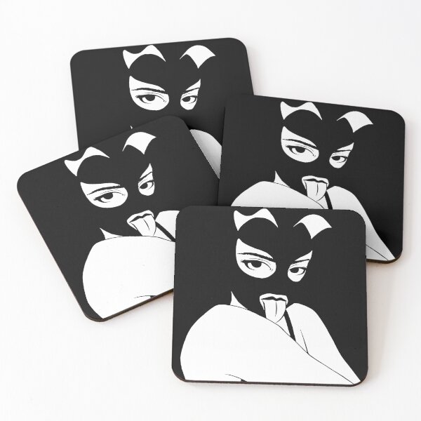 Aperçu de l'œuvre GATUBELA illustration portrait de femme sensuelle avec masque de chat créée et vendue par inker20.