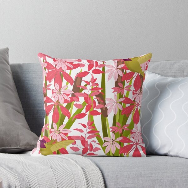 Item preview, Floral design flowers with hummingbirds designed and sold by fairy-taler.