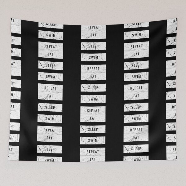 Item preview, Eat sleep swim repeat  designed and sold by ^ H12021 ^.