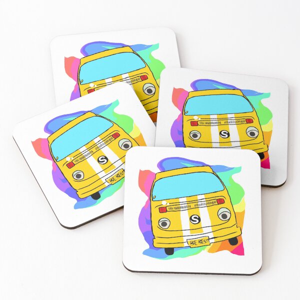 Item preview, Yellow car in rainbow t-shirt designed and sold by ODENSHOP.