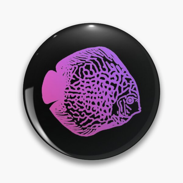 Item preview, Pink and Purple Discus Fish  designed and sold by CaptinAubs.