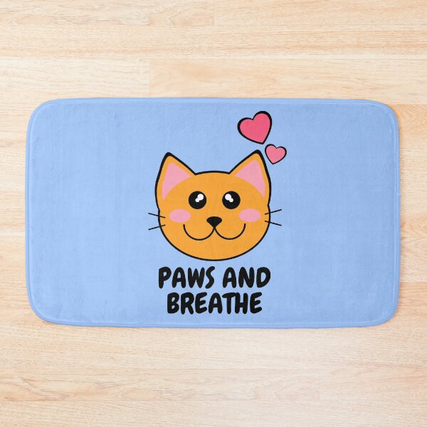 Item preview, Paws and Breathe, Orange Kawaii Cat, Just Breathe designed and sold by Midsummer1942.