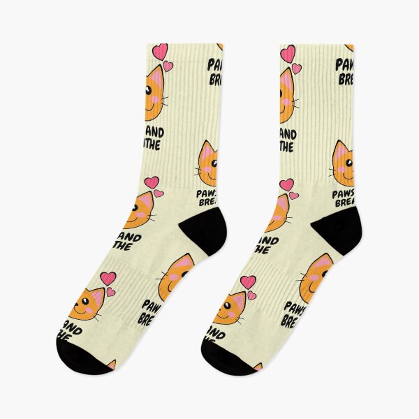 Item preview, Paws and Breathe, Orange Kawaii Cat, Just Breathe designed and sold by Midsummer1942.