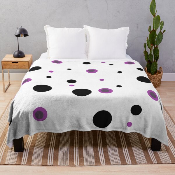 Item preview, Black and purple dots designed and sold by HKathPrint.