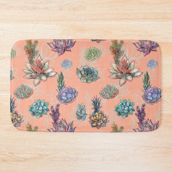 Item preview, Vivid Watercolor Echeverias designed and sold by adortopia.