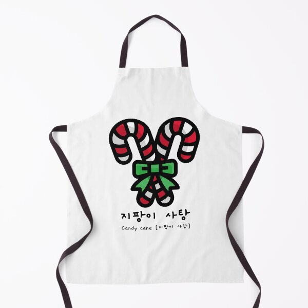 Item preview, Candy cane in Korean and pronunciation 지팡이 사탕 designed and sold by K-LetterCo.