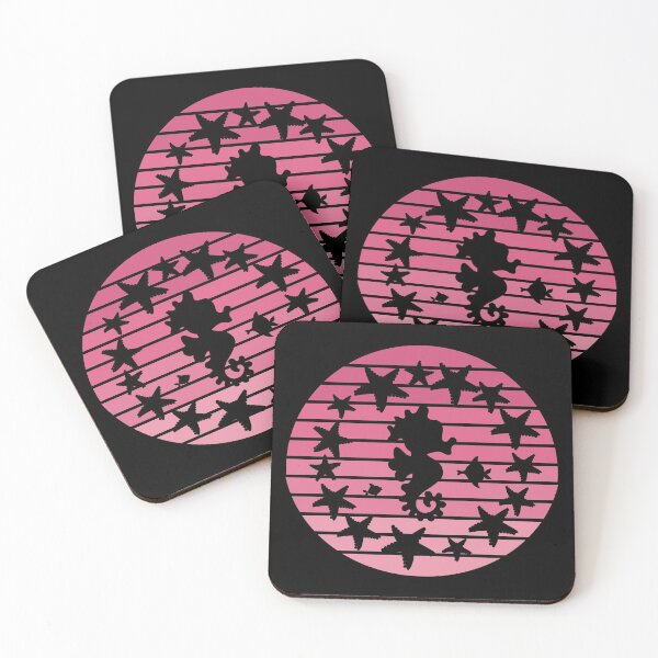 Item preview, Pink Sunset Seahorse designed and sold by Meaningfully.