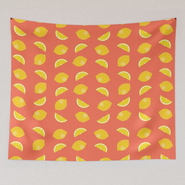 Item preview, Lemon Print - Orange designed and sold by Kittys-Art.