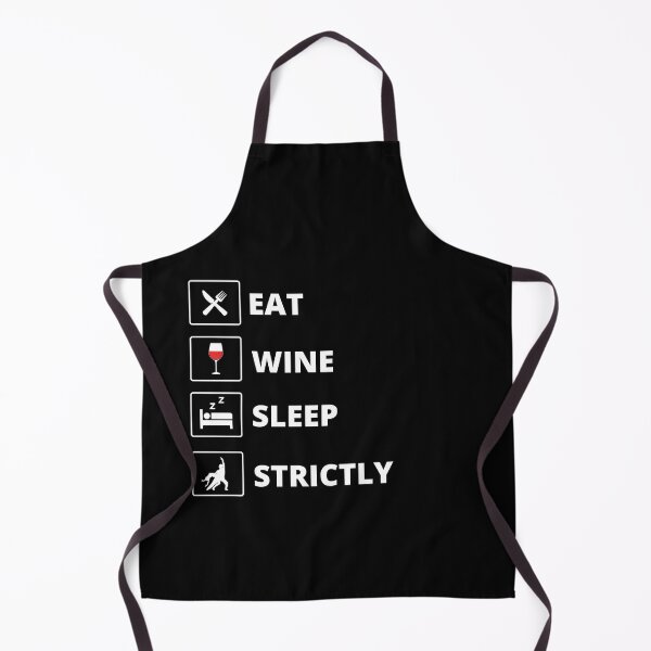Item preview, eat sleep wine dance, dancing lover quarantine shirts designed and sold by saitielvis.