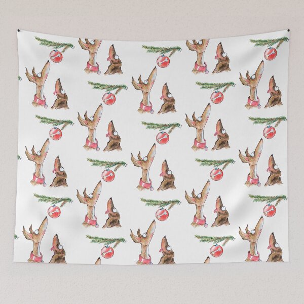 Item preview, Christmas Waiting Dogs designed and sold by Jokertoons.
