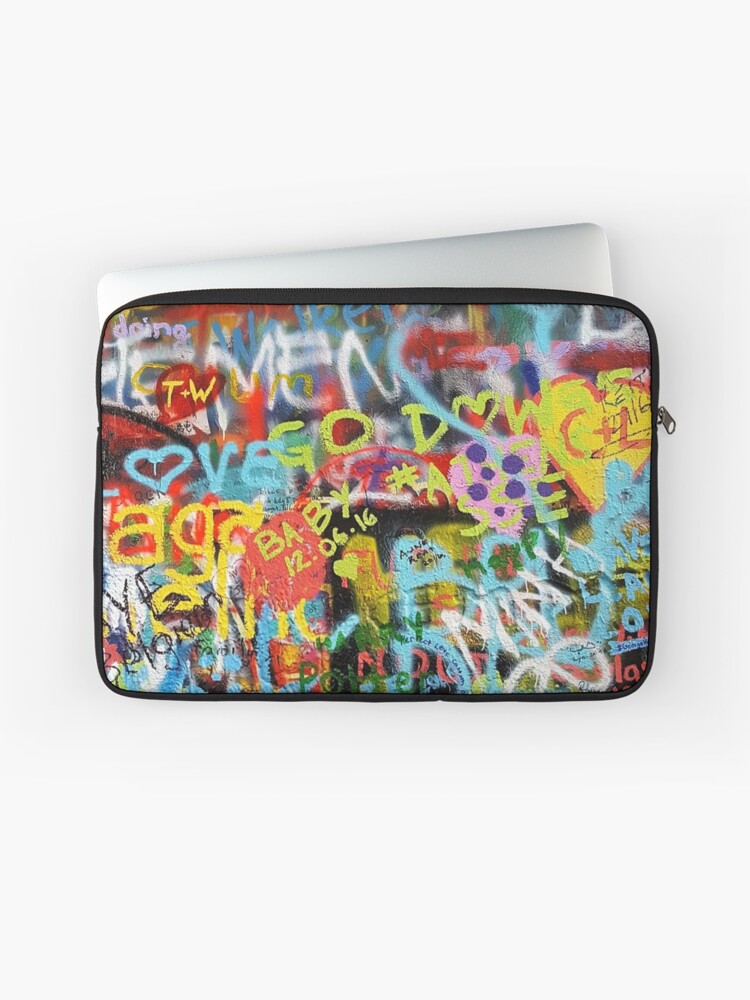 graffiti laptop bag