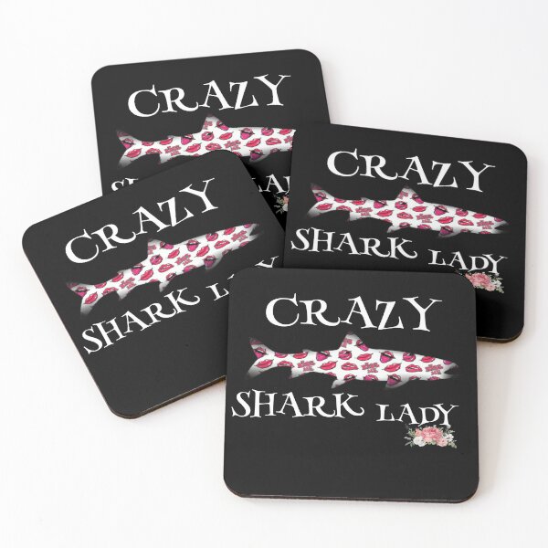 Item preview, Divertido regalo de navidad - crazy shark lady designed and sold by AYACHI90.