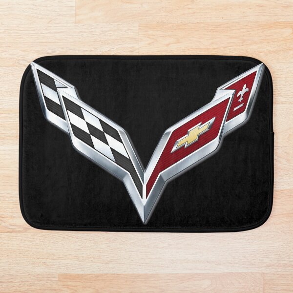 Corvette emblem C7 Bath Mat