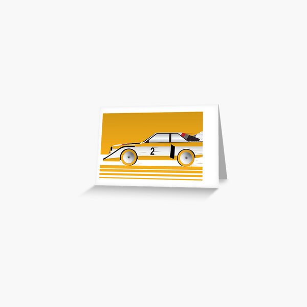 Audi Quattro Gruppe B. Grußkarte