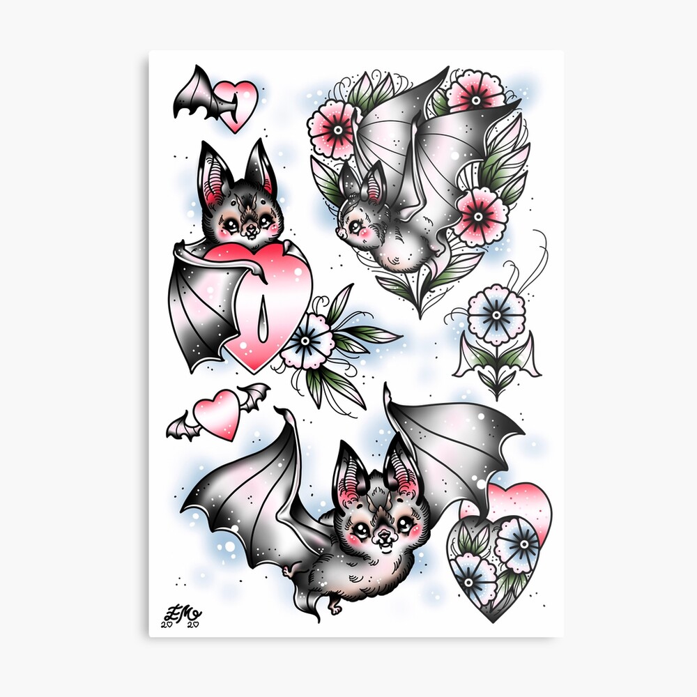 Bat Tattoos  Etsy